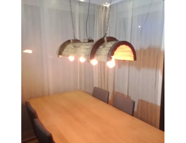 Rustic Barn Wood Pendant Light – Handcrafted from Recycled Wood with Edison Bulbs