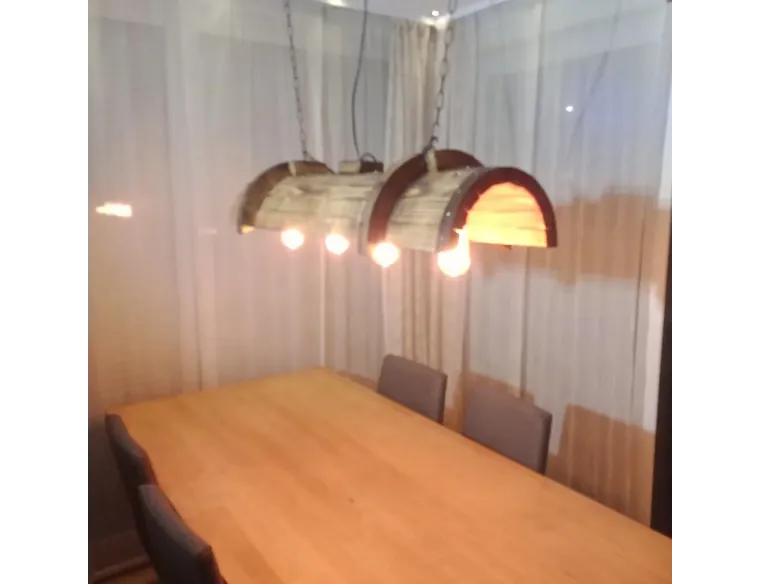 Rustic Barn Wood Pendant Light – Handcrafted from Recycled Wood with Edison Bulbs