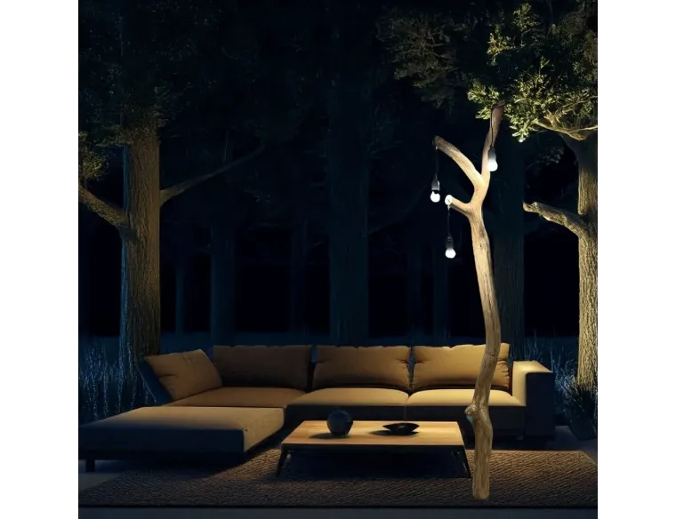 Rustic Tree Branch Arc Floor Lamp – Tall Natural Lighting