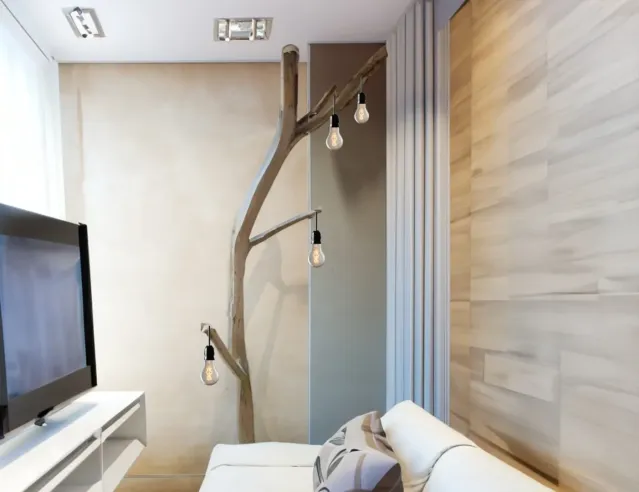 Rustic Tree Branch Arc Floor Lamp – Tall Natural Lighting