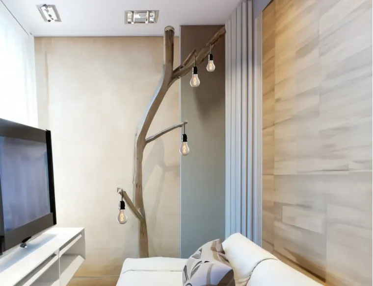 Rustic Tree Branch Arc Floor Lamp – Tall Natural Lighting