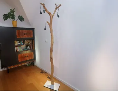 Rustic Tree Branch Arc Floor Lamp – Tall Natural Lighting 2